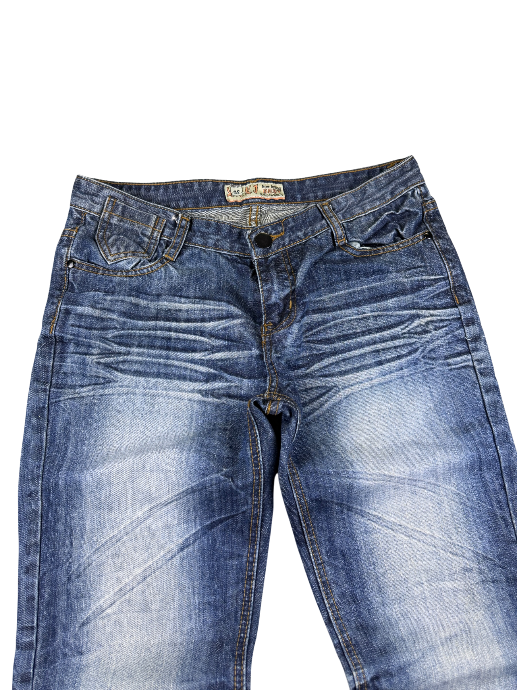 Crazy washed Straight Jeans (XS)