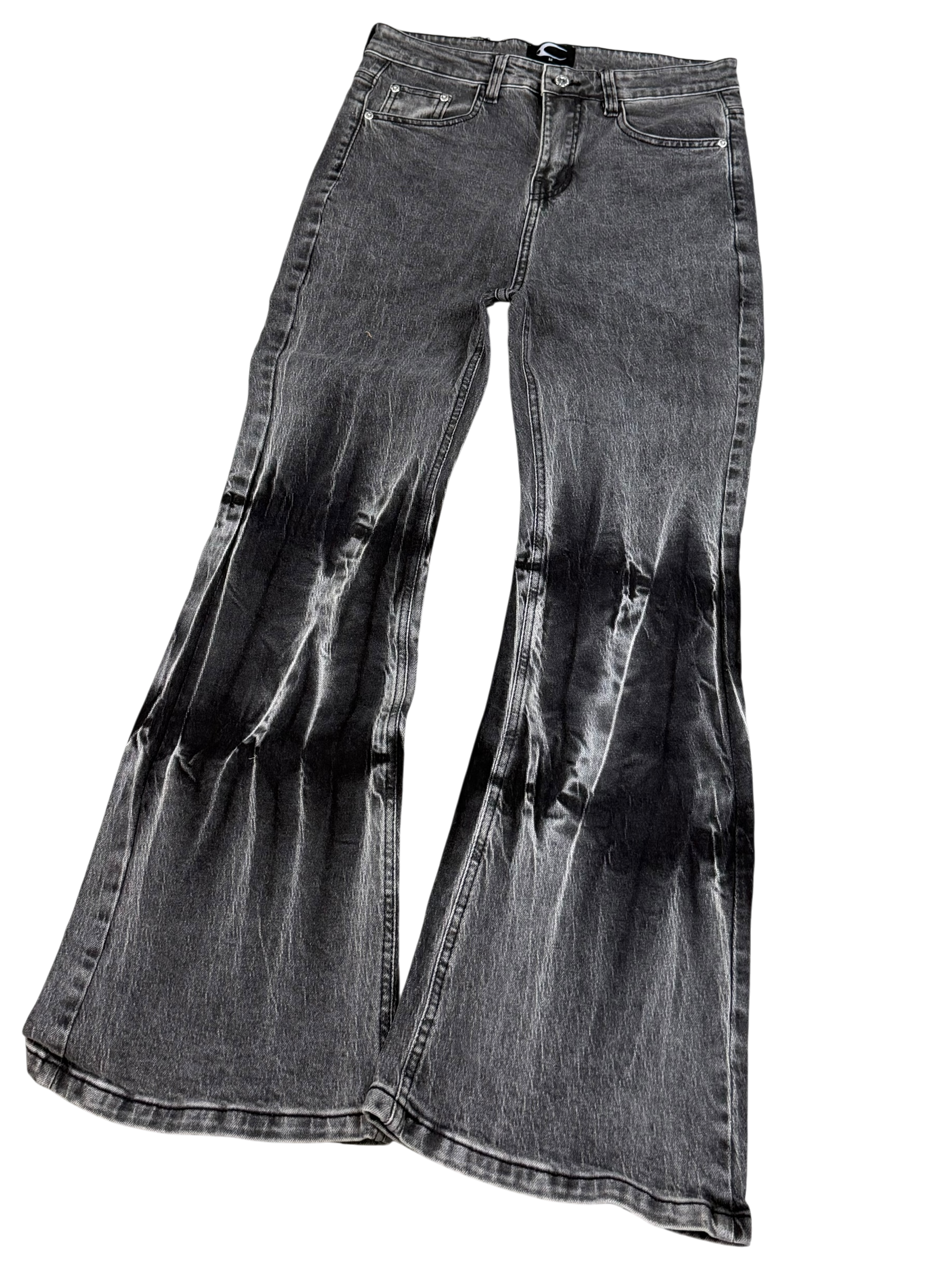 Crazy Washed Flared/Bootcut Jeans (S)