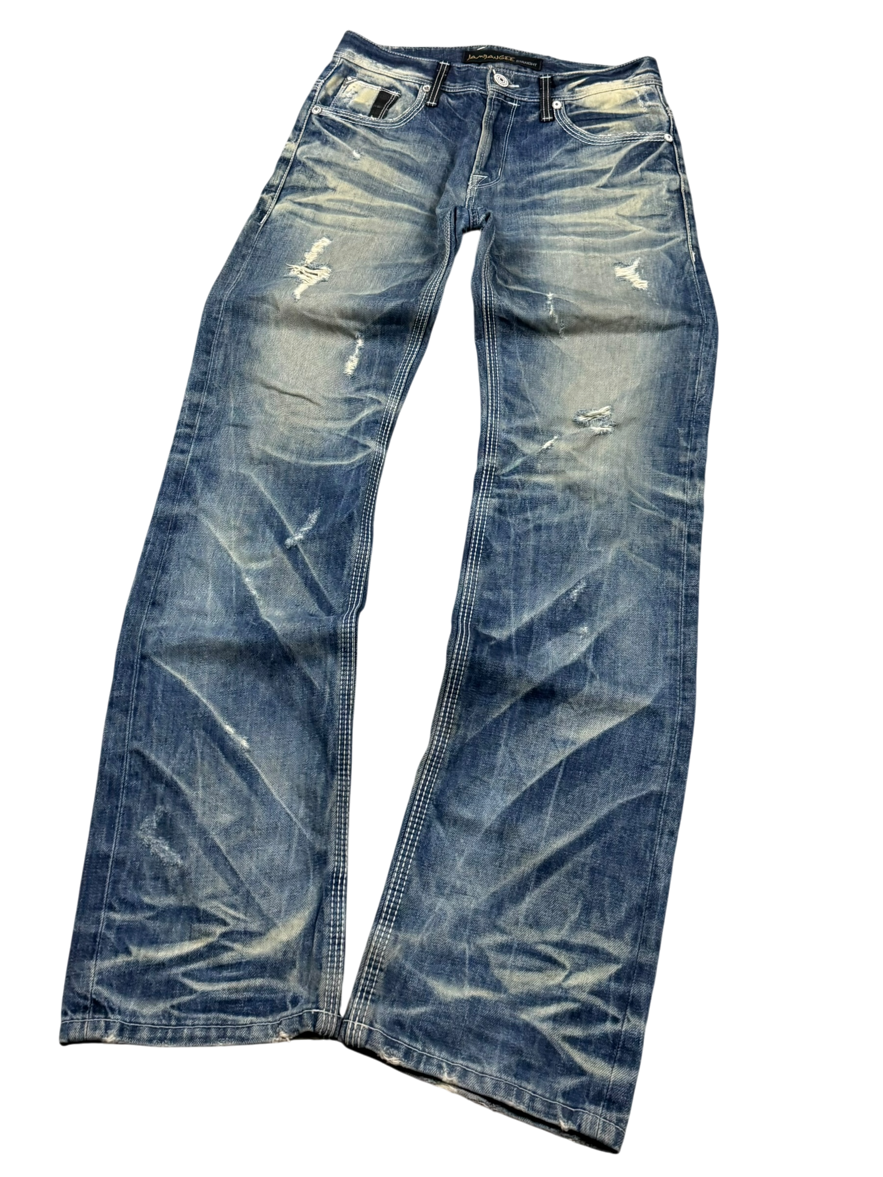 Ultra Washed Straight-Fit Jeans (S-M)