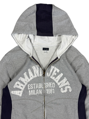 Armani Vintage Big Logo Zip Hoodie (S)