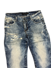 Crazy Washed Straight Jeans (S-M)