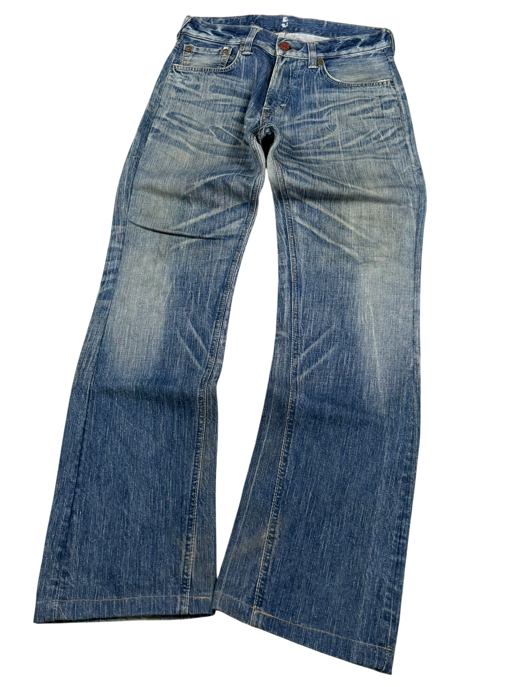 Washed Straightfit Jeans (XS-S)