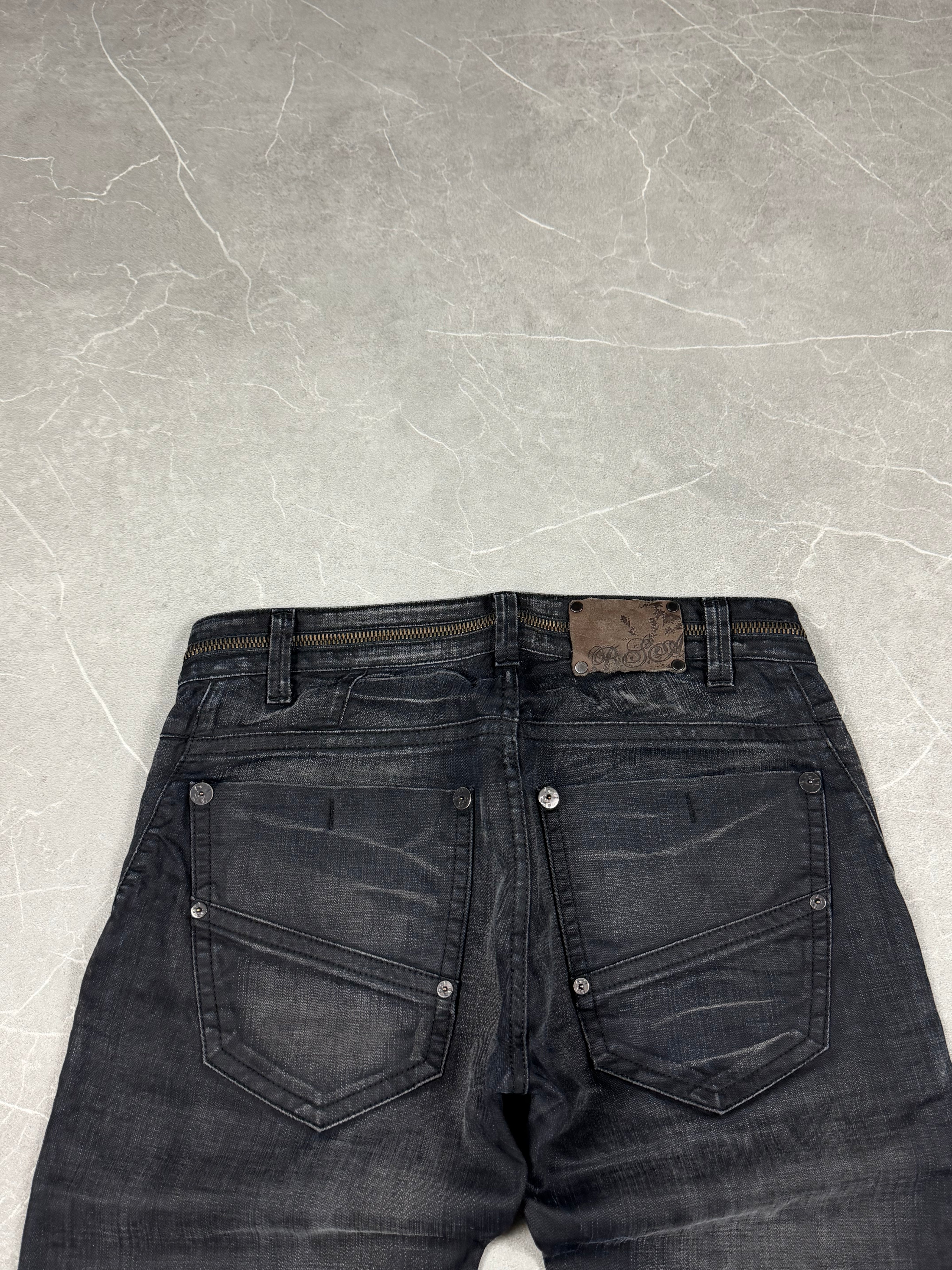 Vintage washed Straight fit Jeans (M)