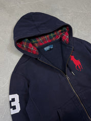 Ralph Lauren Big Pony checked Hood Zipper (XS-S)