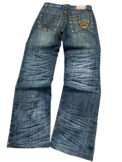 Ultra Washed Straight-Fit Jeans (XS-S)