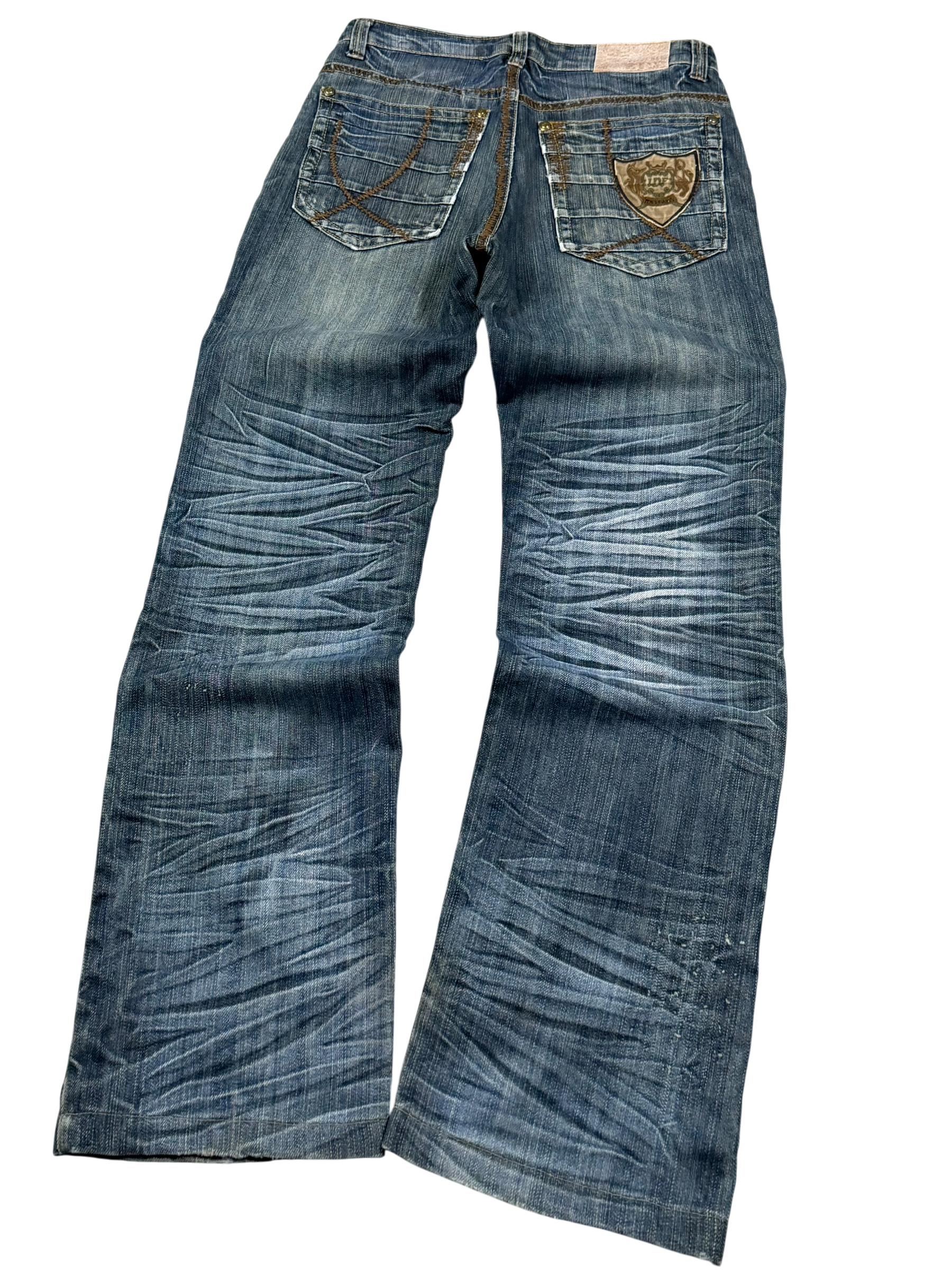 Ultra Washed Straight-Fit Jeans (XS-S)