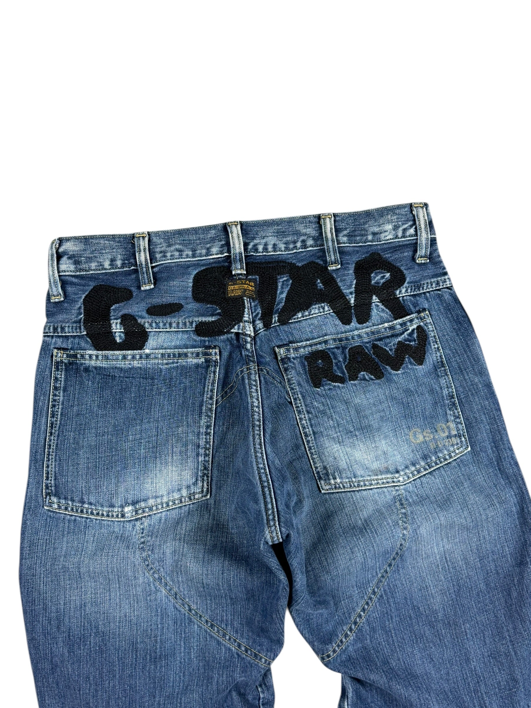 Gstar vintage Elwood Big Logo Bootcut Jeans (XS-S)