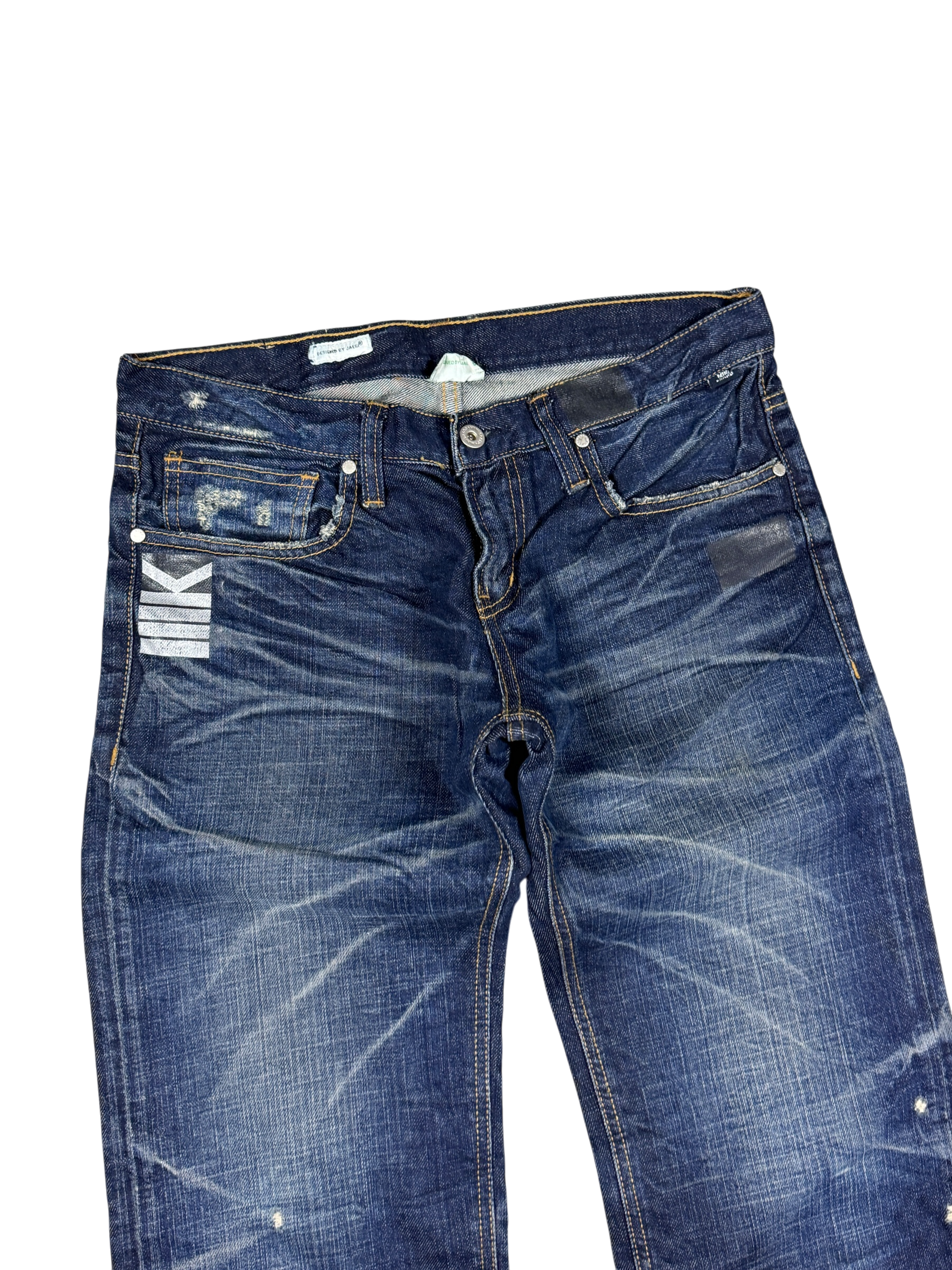 Washed straight Jeans (S)