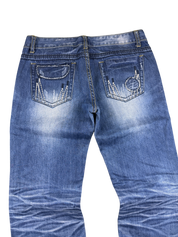 Crazy washed Straight Jeans (S)