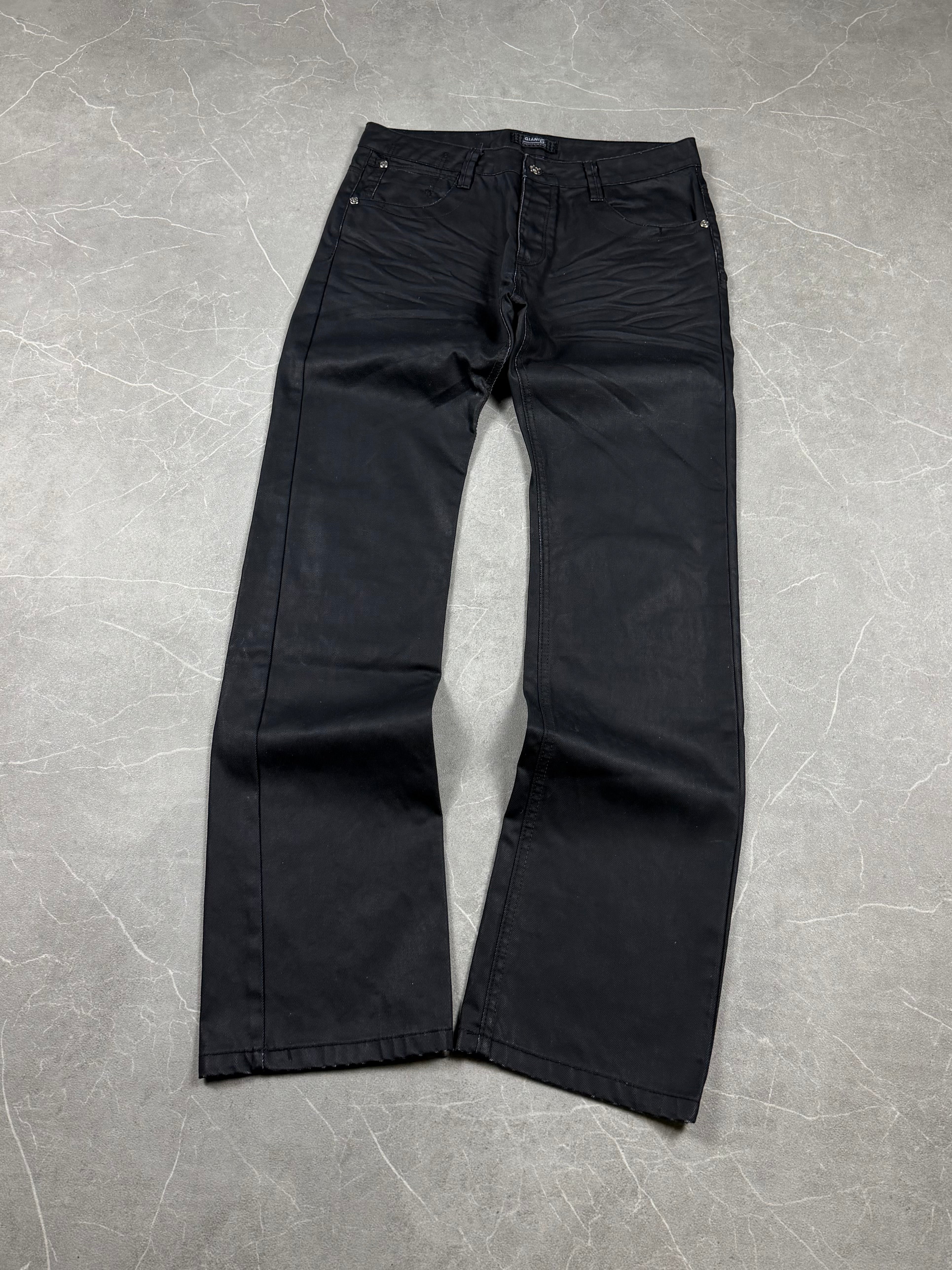 Vintage waxed look Slim Jeans (L)