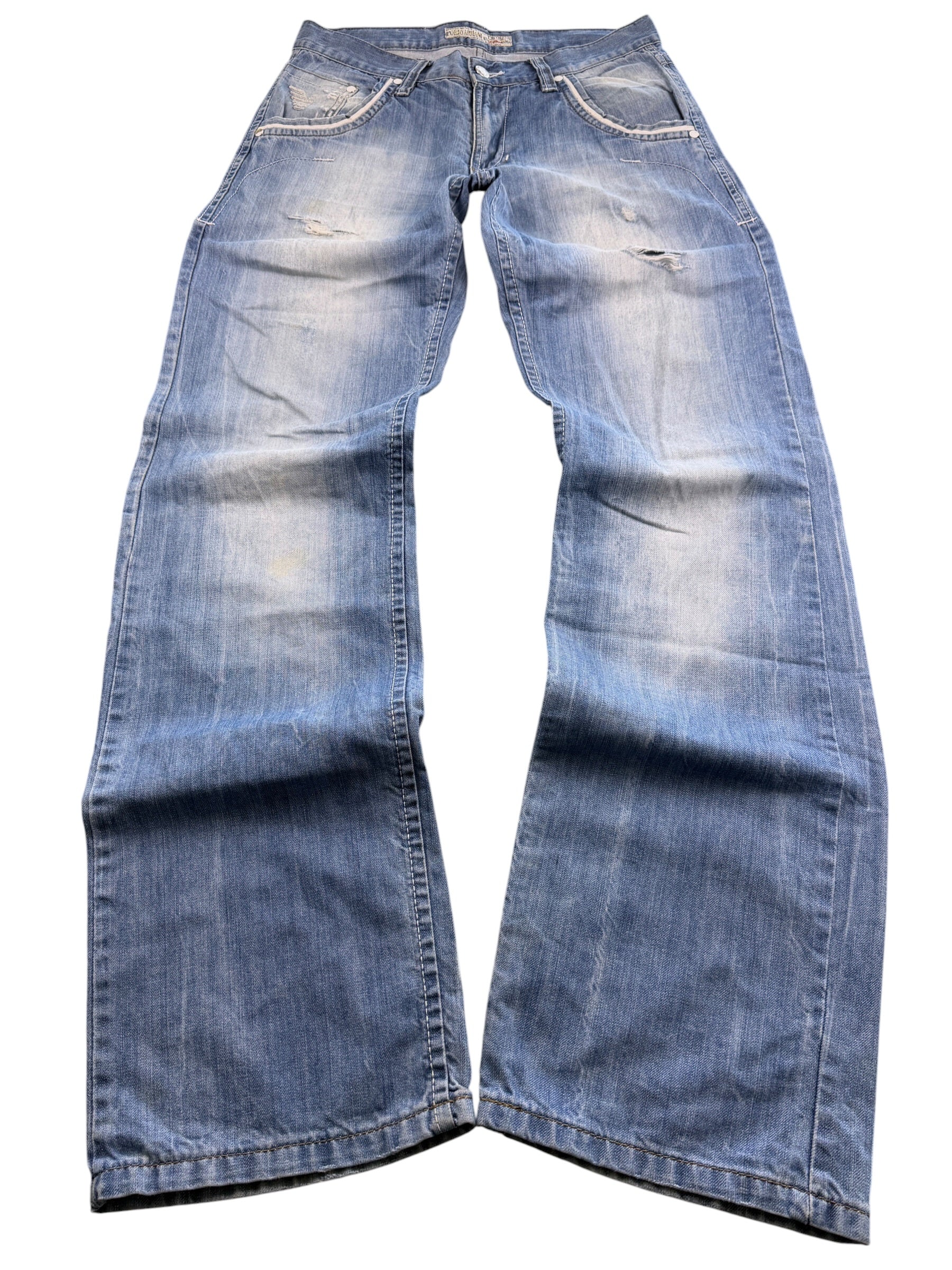 Armani vintage washed Big Logo Jeans (S-M)