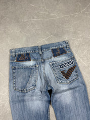 Armani Big Logo Straight Jeans (XS)