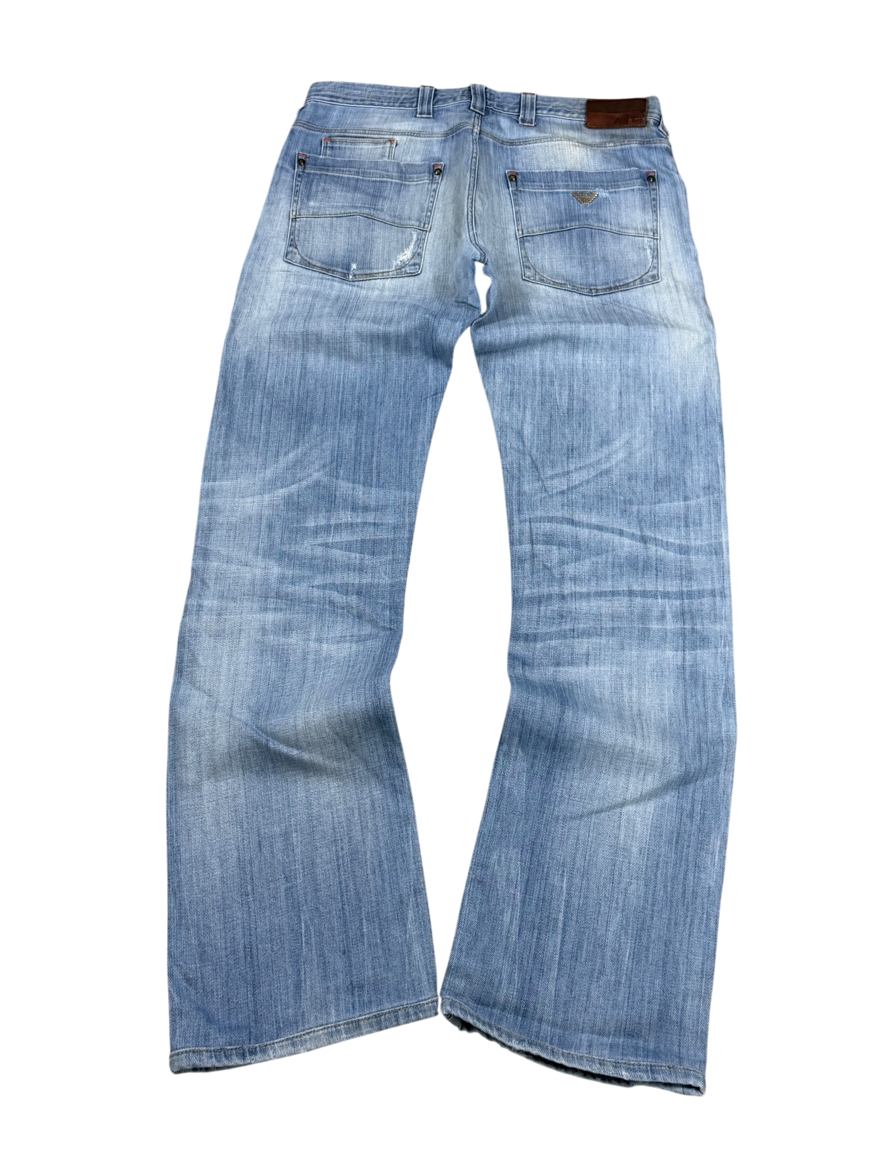 Armani vintage washed straight jeans (S)