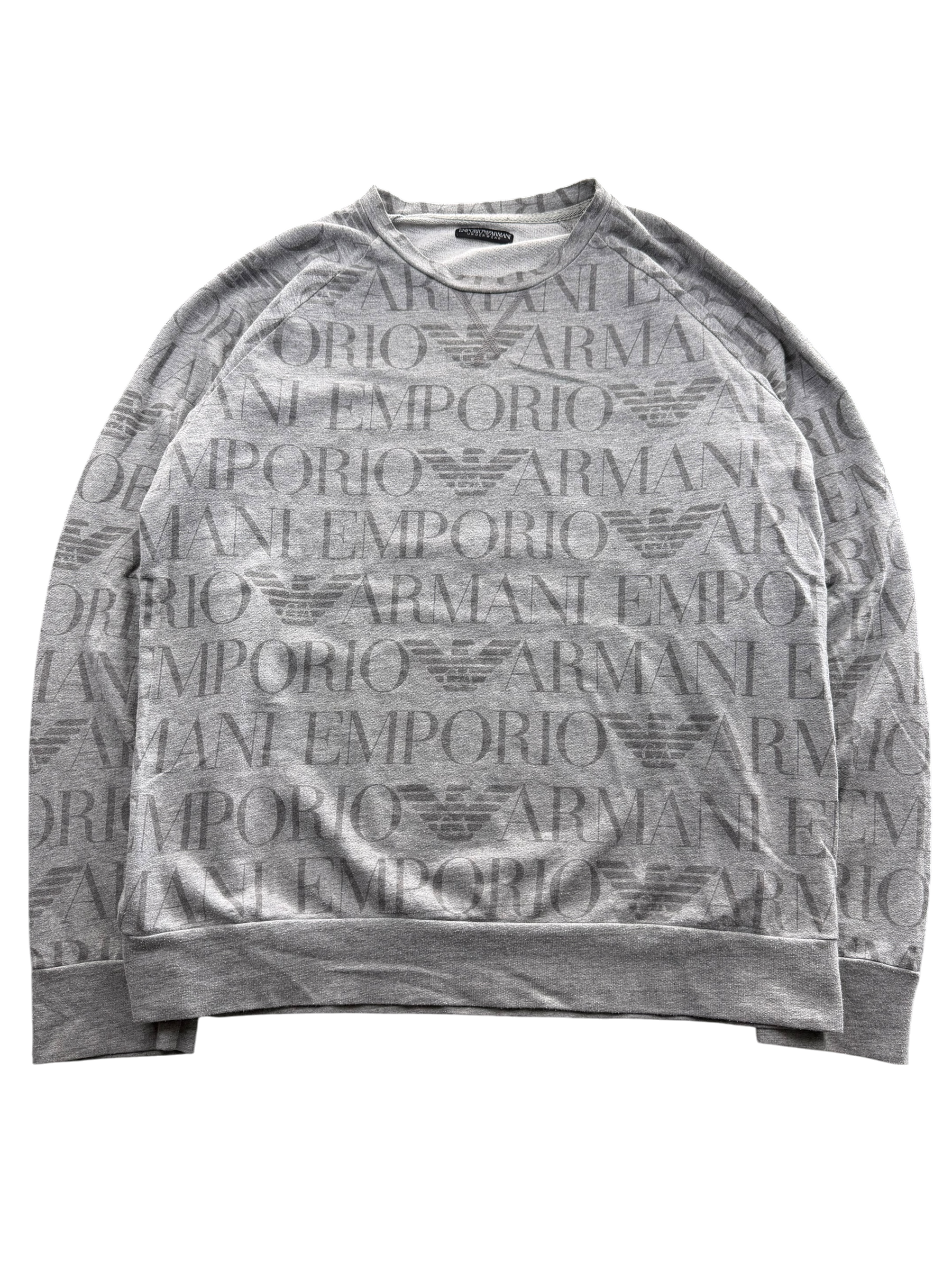 Armani All Over Logo Sweater (L)