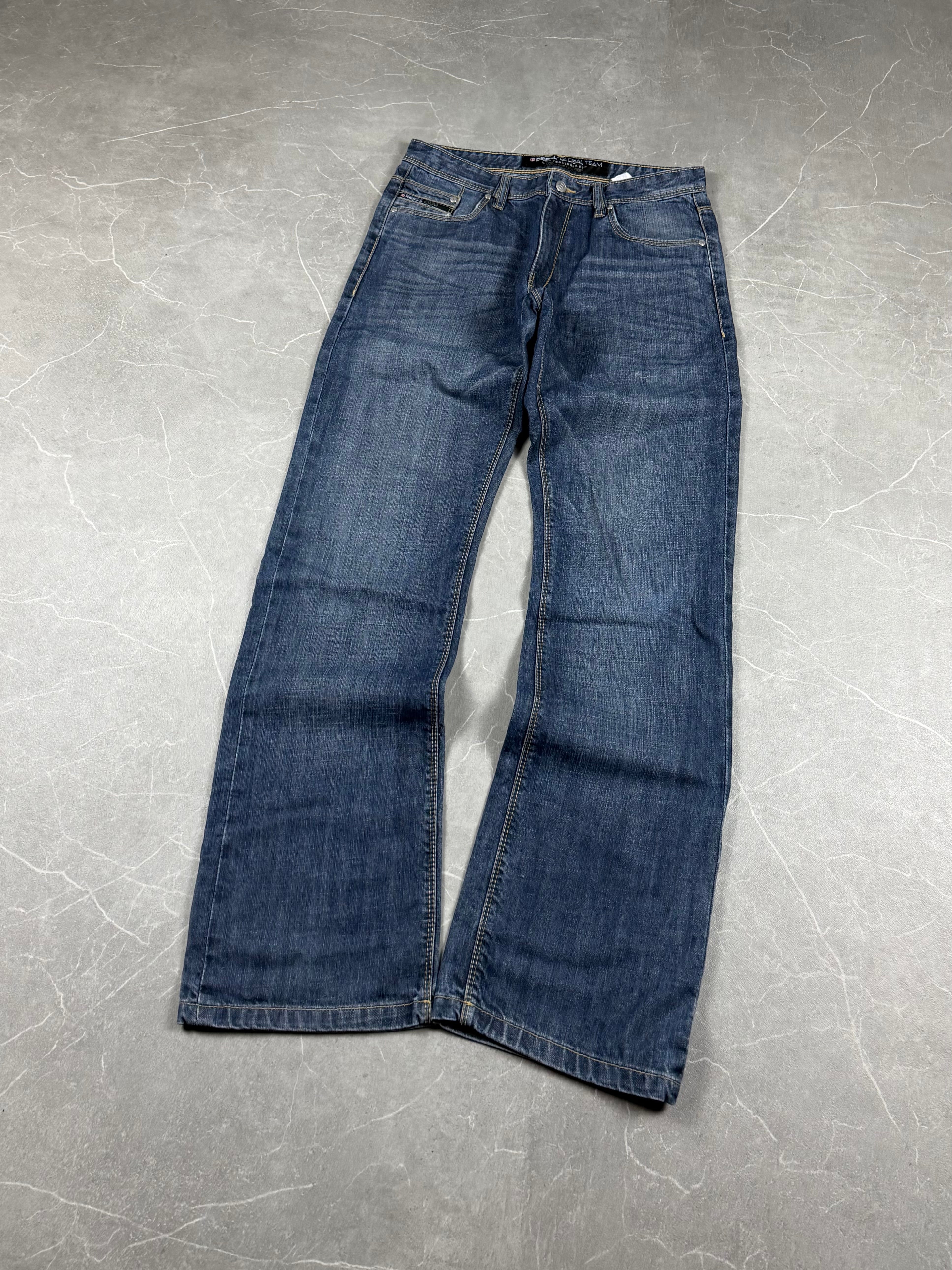 Vintage washed bootcut jeans (M)