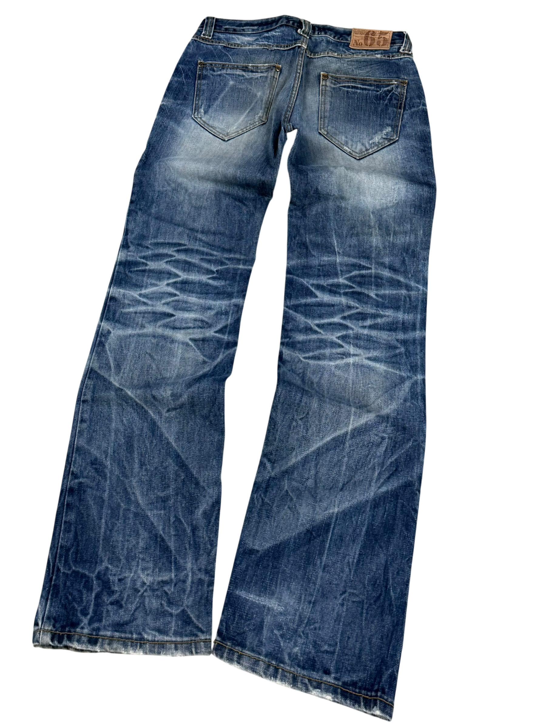 Ultra Washed Straight Jeans (XS-S)