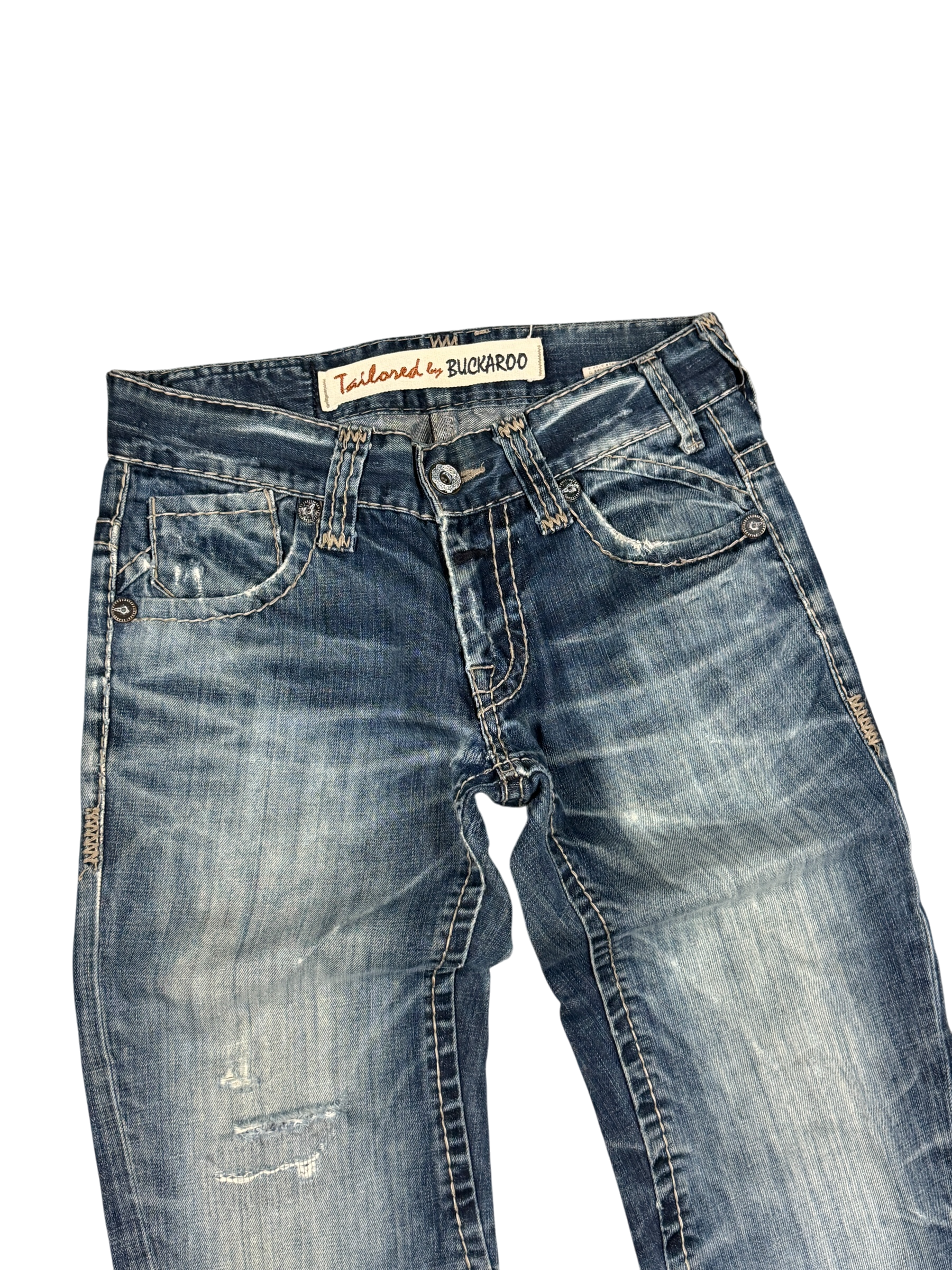 Crazy washed Flared/Bootcut Jeans (XS)