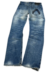 Crazy washed Straight Jeans (S)