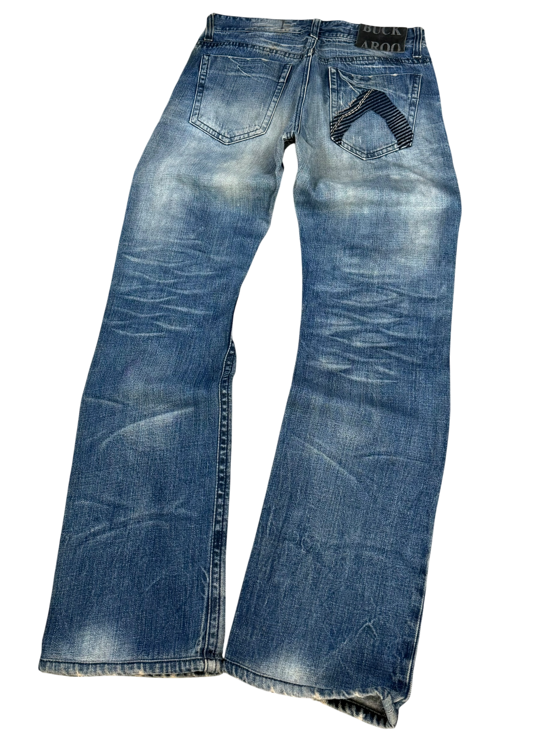 Crazy washed Straight Jeans (S)