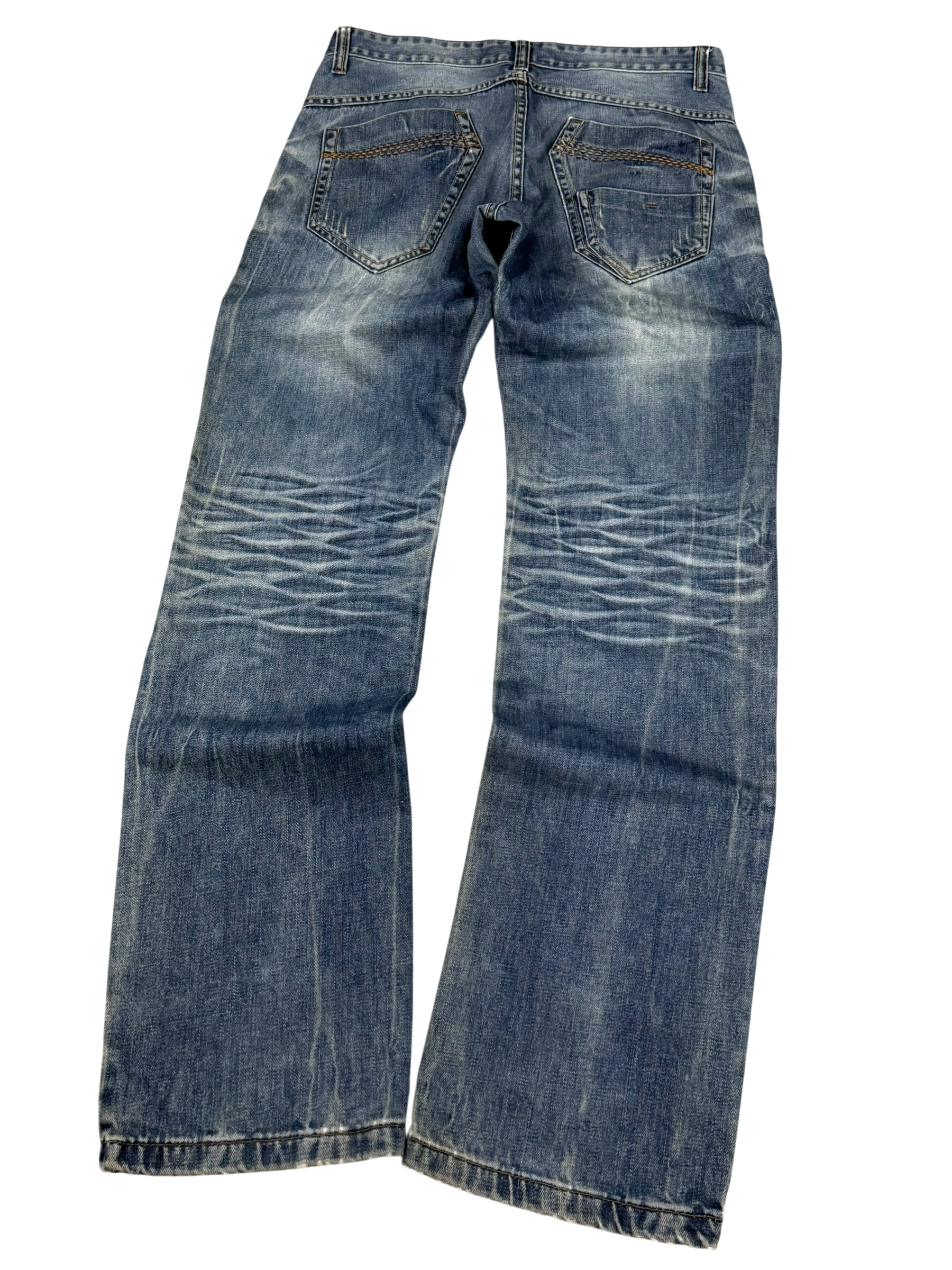 Washed Straightfit Jeans (S-M)