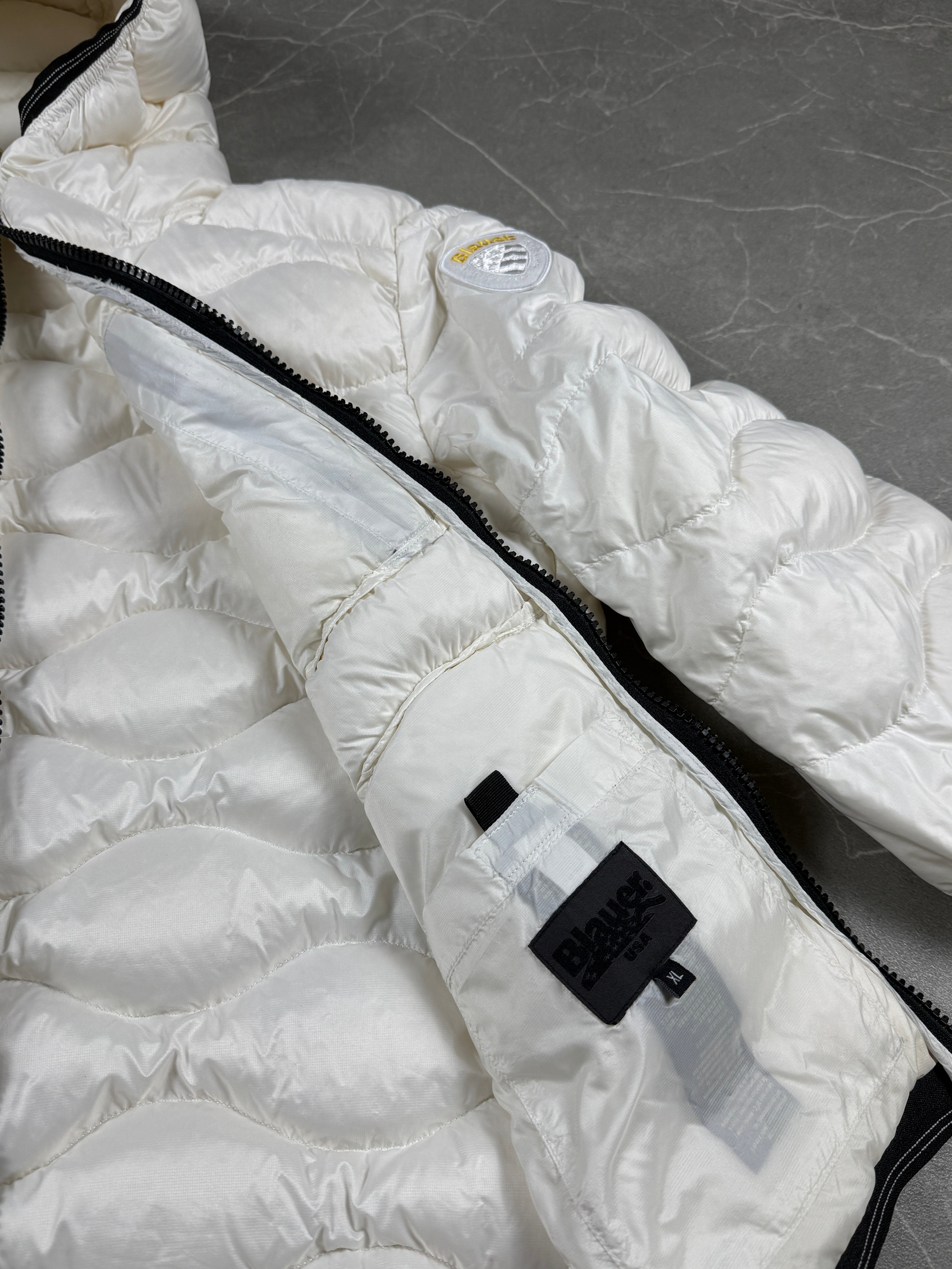 Blauer Puffer Jacke (M)