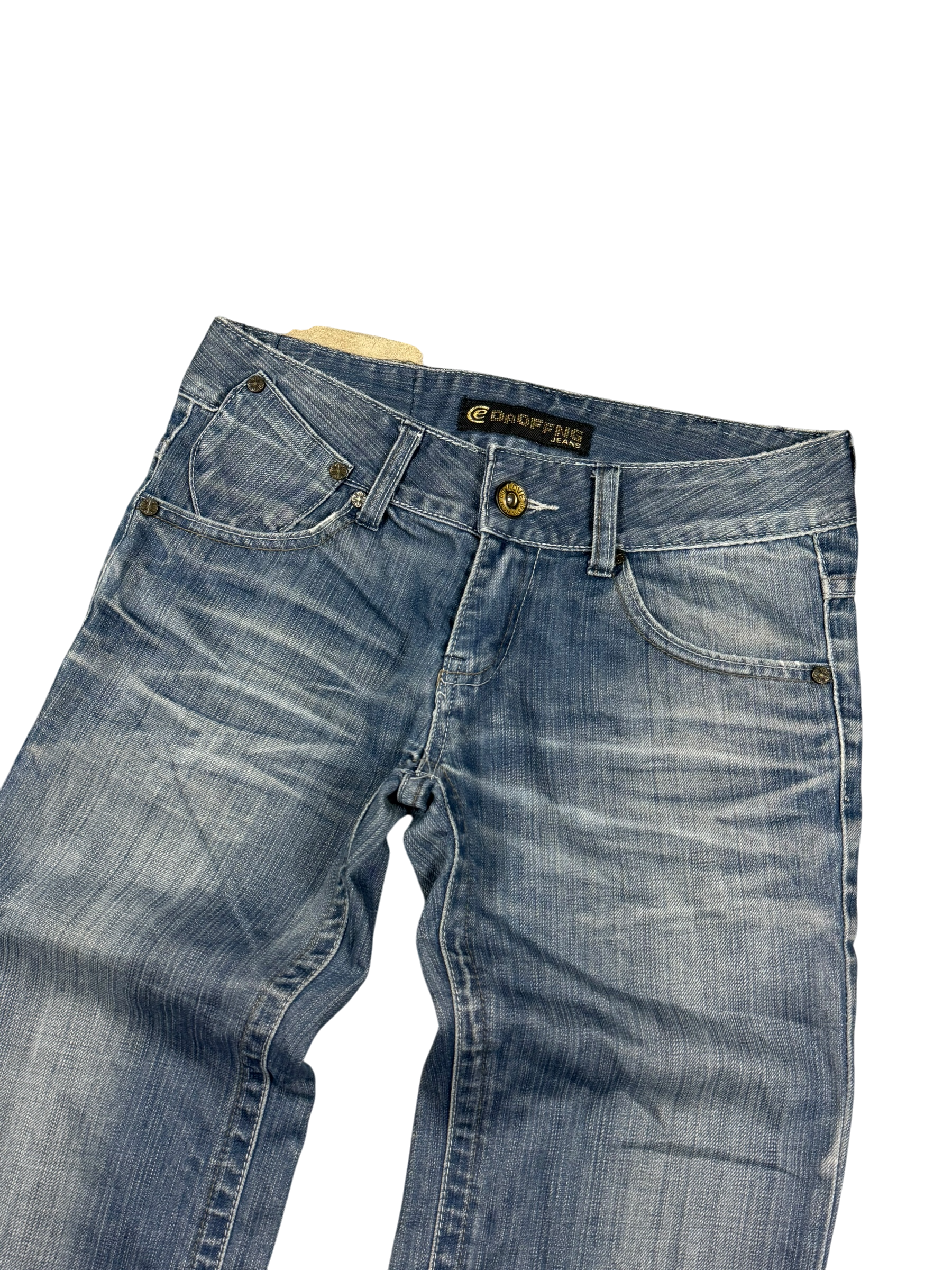 Washed Straight Fit Jeans (XS)